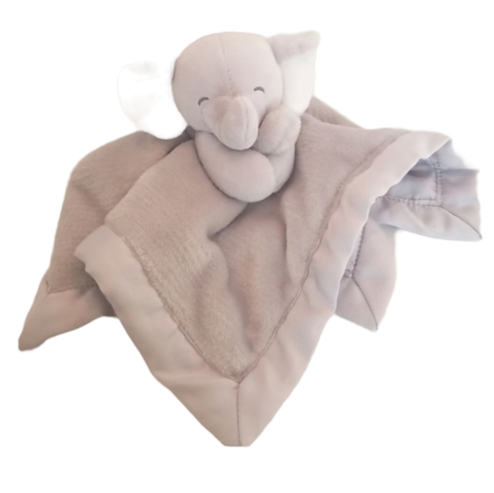 Carter's Gray Elephant Plush Lovey 2016 Nursery